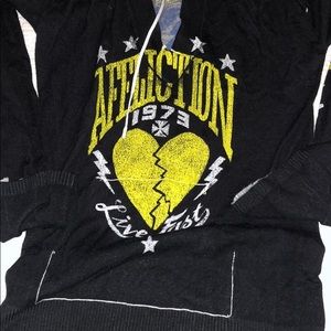 affliction long sleeve with hood